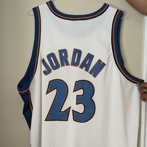 Vintage Washington Wizards Michael Jordan Champion Jersey Size 4XL White NBA